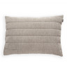 Housse coussin velours taupe Antilo