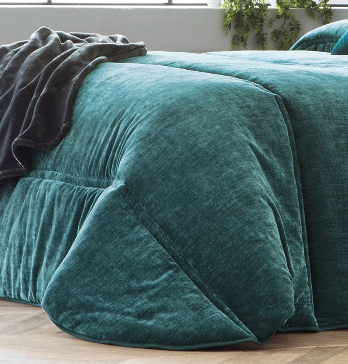 Boutis velours matelassé Soul océan Antilo - Blancollection