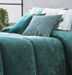 Boutis velours matelassé Soul océan Antilo - Blancollection