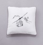 Housse coussin polaire En piste Sylvie Thiriez