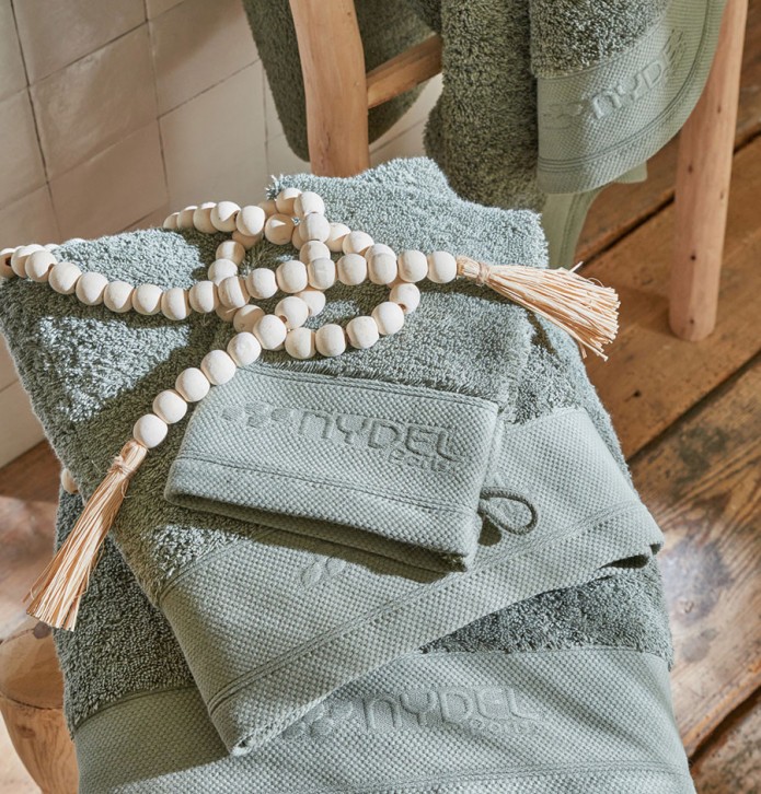 Serviettes de toilette coton bio Organic céladon Nydel Serviettes de toilette coton bio Organic céladon Nydel