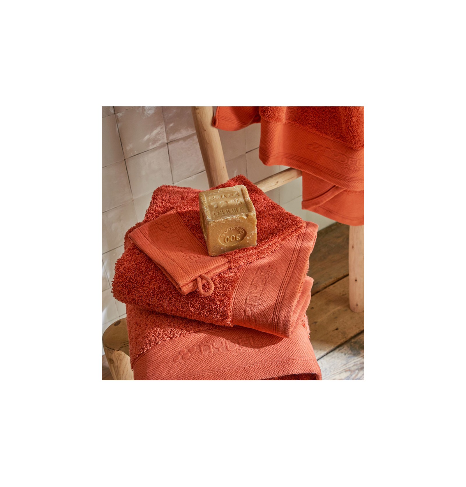 Lot De 2 Serviettes De Bain En Tissu Éponge 100 Cm X 150 Cm 100 % Coton
