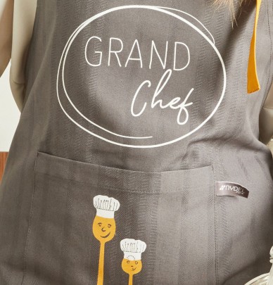 Lot tablier et toque Grand Chef Nydel - Blancollection