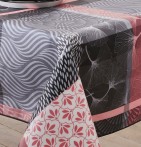 Nappe coton enduite PVC Ginko Nydel - Blancollection