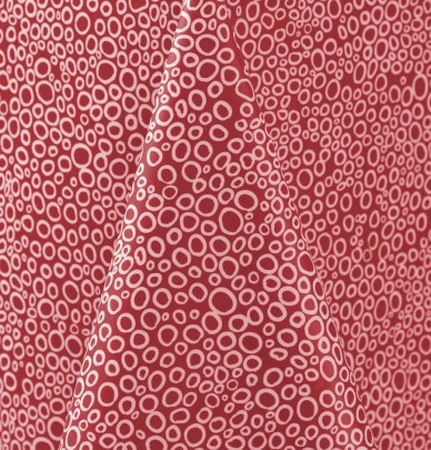 Nappe coton enduite PVC Bulle rouge Nydel
