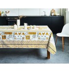 Nappe coton enduite Cocotte moutarde Nydel - Blancollection