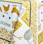 Nappe coton enduite Cocotte moutarde Nydel - Blancollection