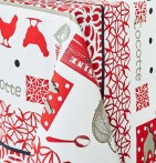 Nappe coton enduite Cocotte rouge Nydel - Blancollection