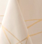 Nappe damassée polyester Détrier ivoire Nydel - Blancollection
