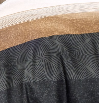 Housse de couette satin Tiago noir Tradilinge