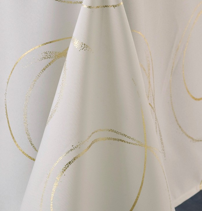 Nappe polyester Buzan ivoire Calitex - Blancollection