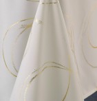 Nappe polyester Buzan ivoire Calitex - Blancollection