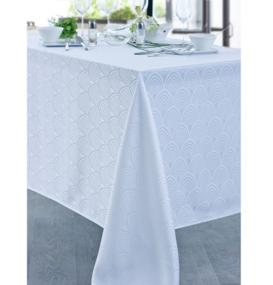 Nappe damassée polyester Lorette Calitex