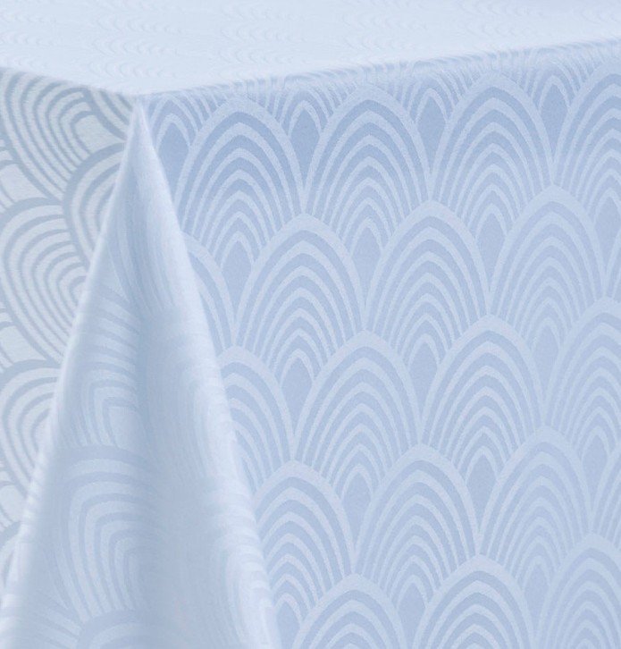 Nappe damassée polyester Lorette Calitex - Blancollection