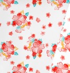 Nappe toile cirée Hibiscus Calitex - Blancollection
