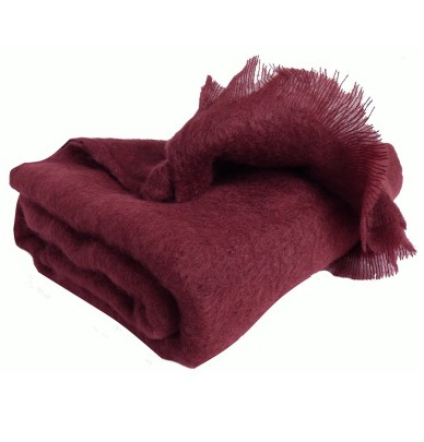 Plaid Mohair griotte Ourson