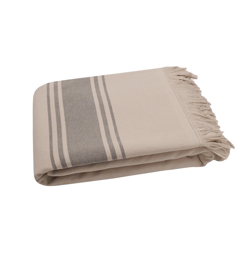 Fouta de plage mykonos naturel - vent du sud