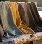 Plaid en lin Allegro chanvre Vent du Sud - Blancollection