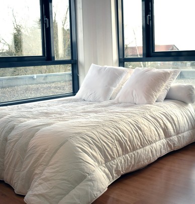 Couette coton bio 400g/m2 Bleu Câlin