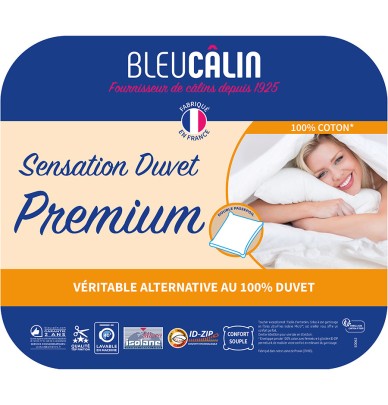Oreiller Sensation Duvet Premium Bleu Câlin