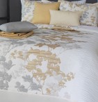 Couvre lit jacquard Lyris or Reig Marti - Blancollection