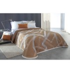 Couvre lit jacquard Bailey cuivre Reig Marti - Blancollection