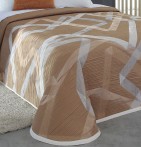Couvre lit jacquard Bailey cuivre Reig Marti - Blancollection