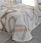 Couvre lit jacquard Bailey cuivre Reig Marti - Blancollection