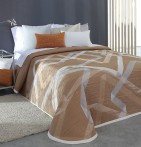 Couvre lit jacquard Bailey cuivre Reig Marti - Blancollection
