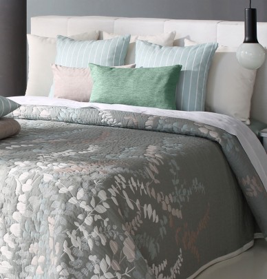 Couvre lit jacquard réversible Cordoba vert Reig Marti