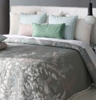 Couvre lit jacquard réversible Cordoba vert Reig Marti - Blancollection
