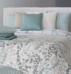 Couvre lit jacquard réversible Cordoba vert Reig Marti - Blancollection
