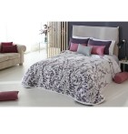 Couvre lit jacquard réversible Cordoba violet Reig Marti - Blancollection