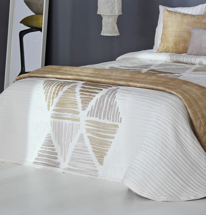 Couvre lit jacquard réversible Lynch or Reig Marti - Blancollection