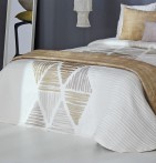 Couvre lit jacquard réversible Lynch or Reig Marti - Blancollection