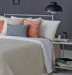 Coussin jacquard Archer blanc cassé Reig Marti - Blancollection