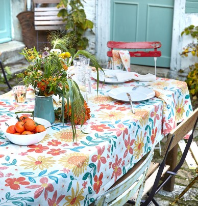 Nappe Marché aux fleurs Sylvie Thiriez