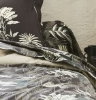 Parure de lit satin Cayenne ébène Tradilinge - Blancollection
