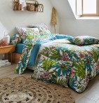 Taie de traversin Sumatra paon Tradilinge - Blancollection