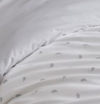 Housse de couette percale Alex nuage Tradilinge - Blancollection