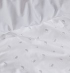 Taie de traversin percale Alex nuage Tradilinge  - Blancollection