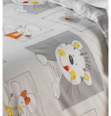 Housse de couette enfant Nicolas La maison de Balmy - Blancollection