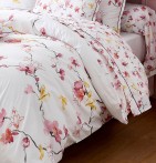 Parure de lit percale Elisa rose Tradilinge - Blancollection