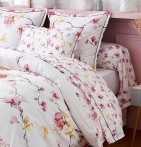 Parure de lit percale Elisa rose Tradilinge - Blancollection