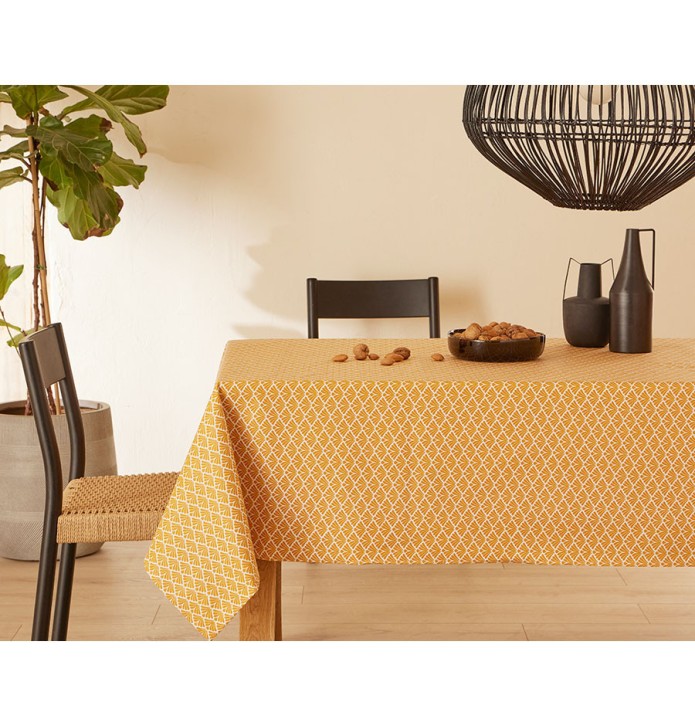Nappe enduite Gatsby jaune épicéa Nydel - Blancollection