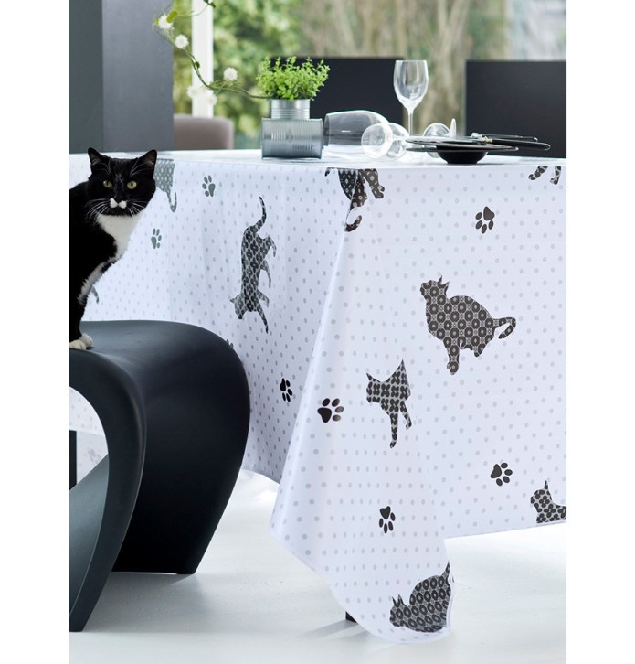 Nappe toile cirée Cat Calitex - Blancollection