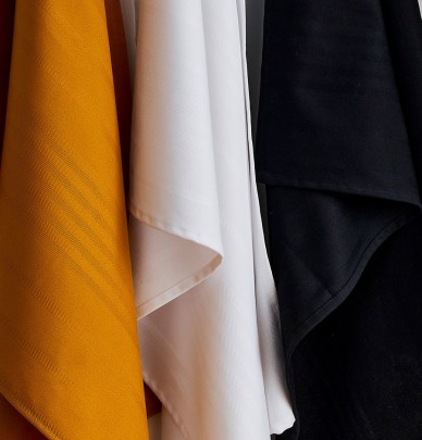 Lot de 3 torchons unis Frivole Nydel