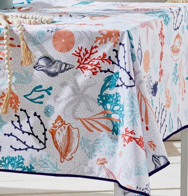 Nappe coton enduite PVC Sea Life Nydel