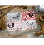 Lot de sets de table Cocorico Calitex - Blancollection