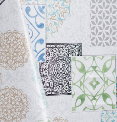 Nappe toile cirée Faïence Calitex